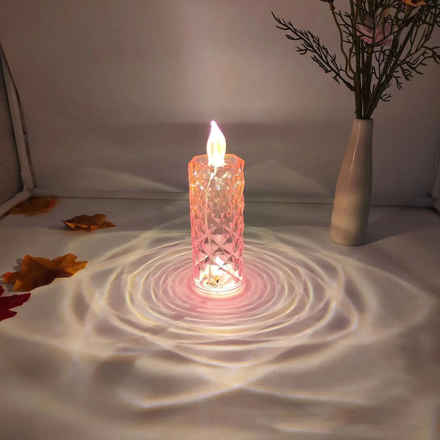 Crystal Rose LED Candles | Flameless, Sparkling Romantic Light Beautify Your Home Store
