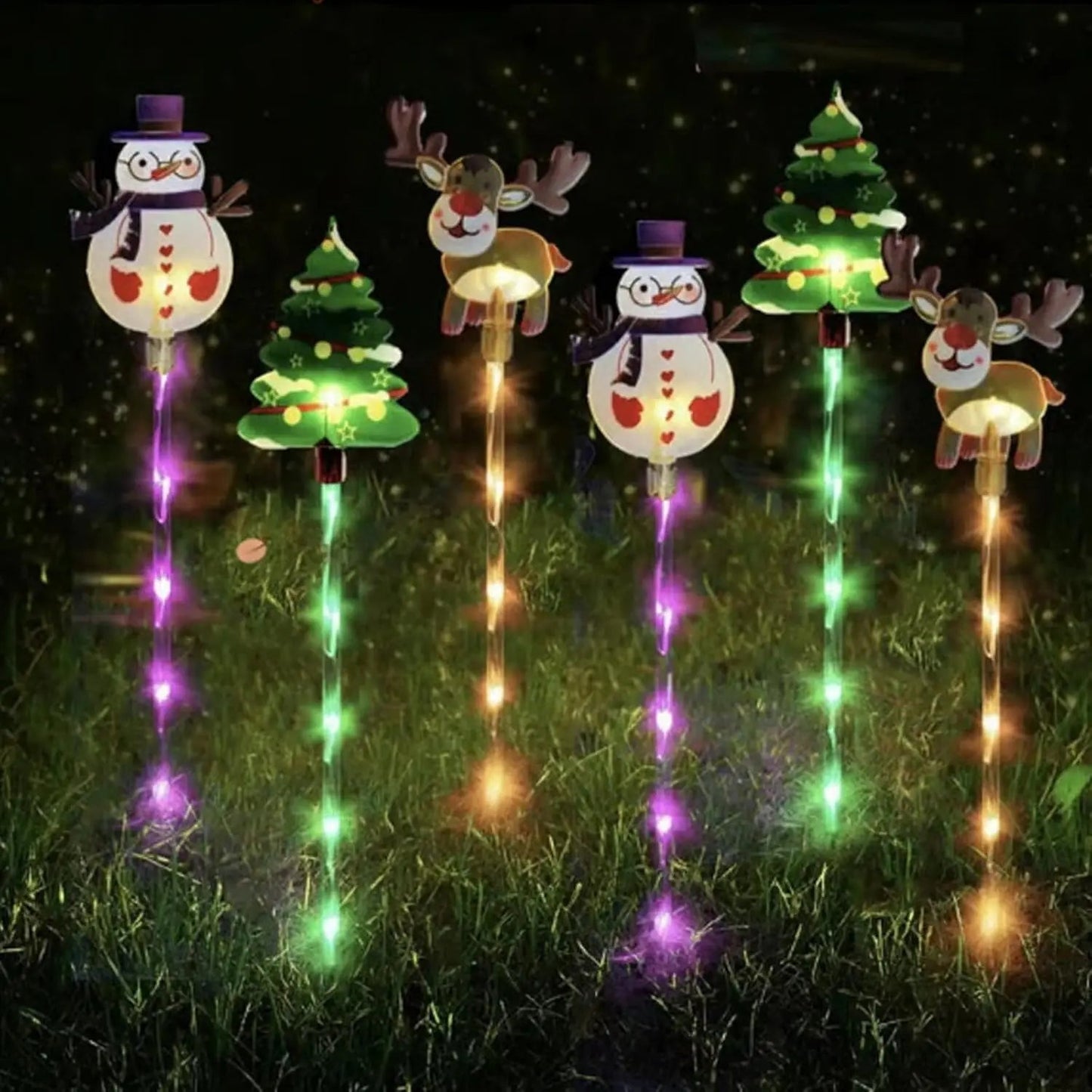 GlowJoy 6-Pack Instant Christmas Light Projectors | Outdoor Holiday Laser Show Shop1104072846 Store