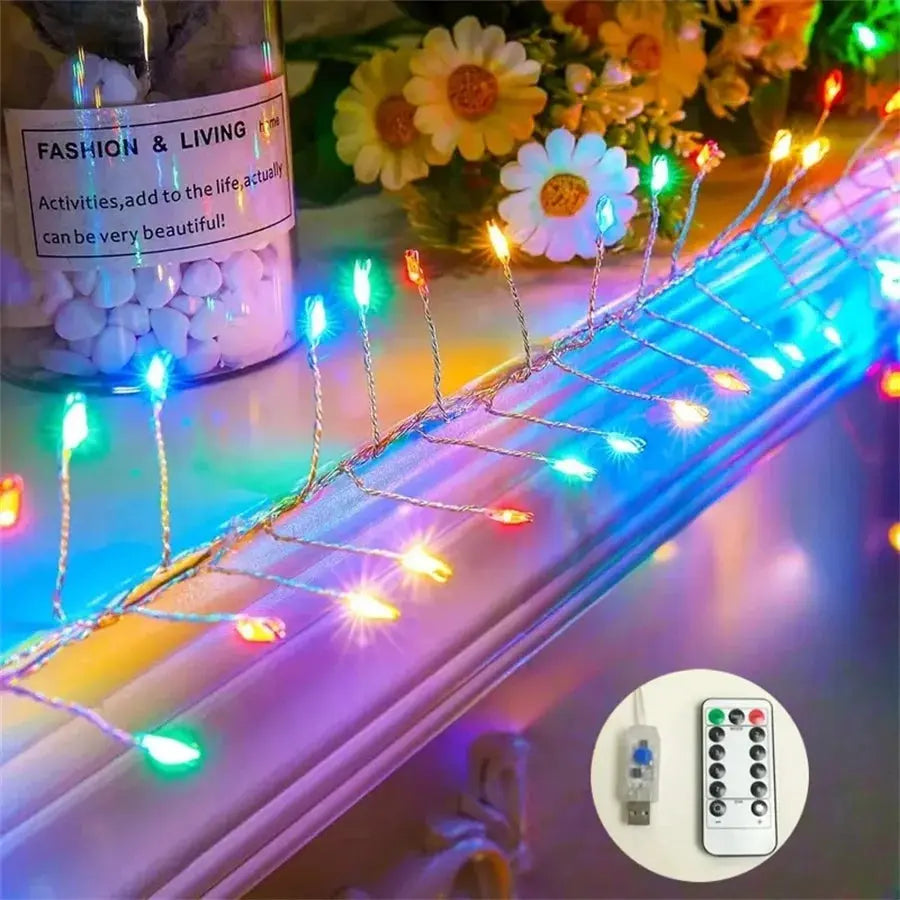 Glow Festive Firecracker LED Lights | Waterproof & Bendable Copper Wire Shop1104335818 Store