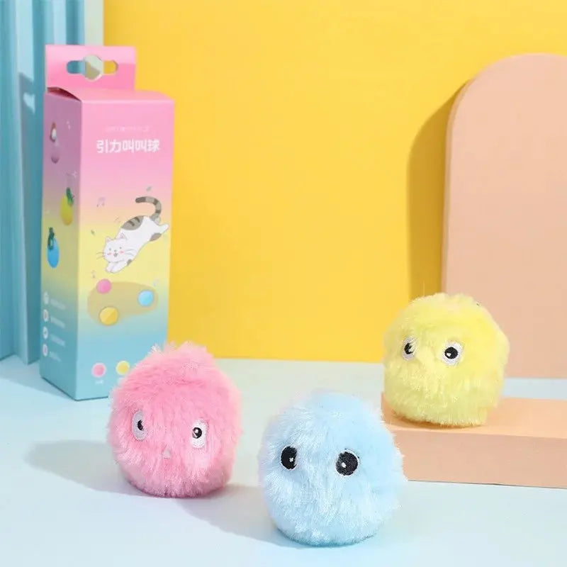 ๐พ Smart Cat Toy Ball โ Interactive Plush with Real Animal Sounds & Catnip Feature Stone's Store
