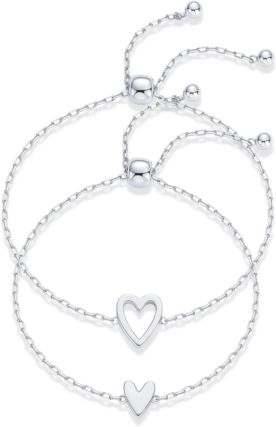 HeartLink Engraved Matching Bracelets | For Couples & Best Friends Xia Yang Store