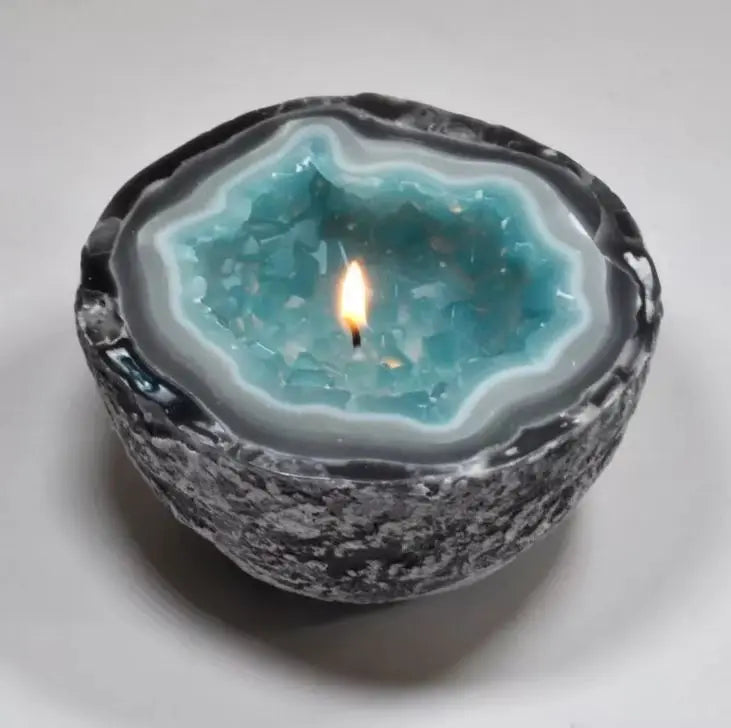 AuraGlow - Real Crystal Infused Candle for Peace & Positive Energy - YNOM cornerstore