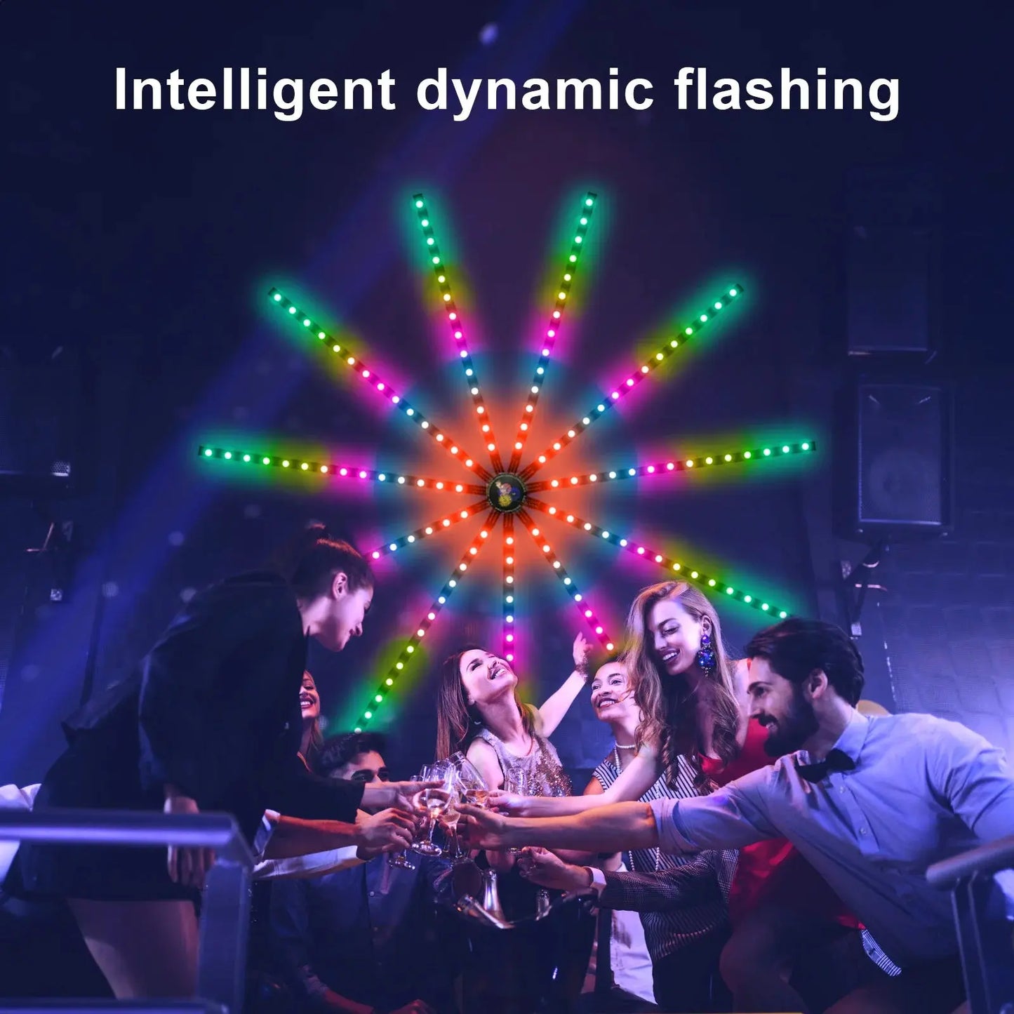 LumiBurst Music-Synced LED Fireworks | Smart App-Controlled Light Show Shop1104574005 Store