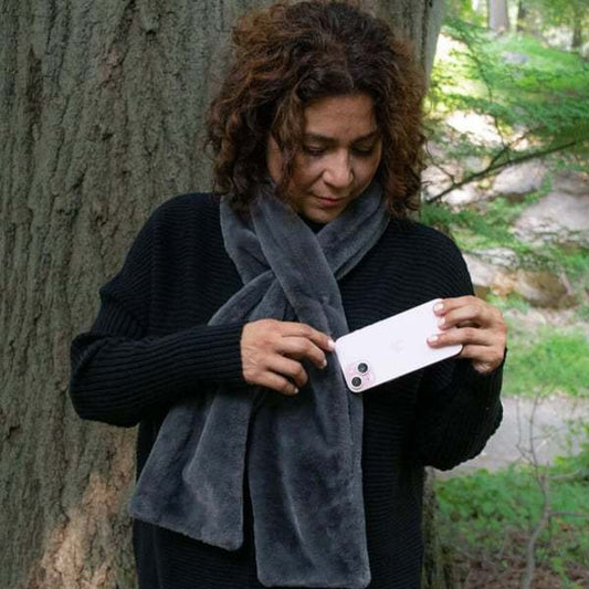 The CozyVault Plush Faux Fur Scarf | Soft Winter Neck Warmer