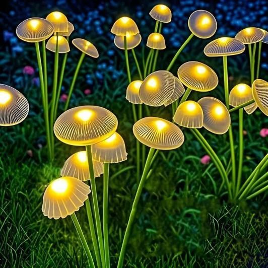 GlowShroom Solar Garden Lights | Waterproof Jellyfish & Mushroom Outdoor Lamps Stone's Store