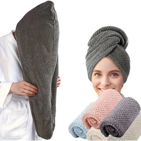 AuraWrap Anti-Frizz Microfiber Hair Towel - YNOM