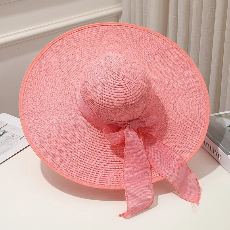 Foldable Wide Brim Sun Hat | UV Protection Straw Hat for Summer YNOM cornerstore