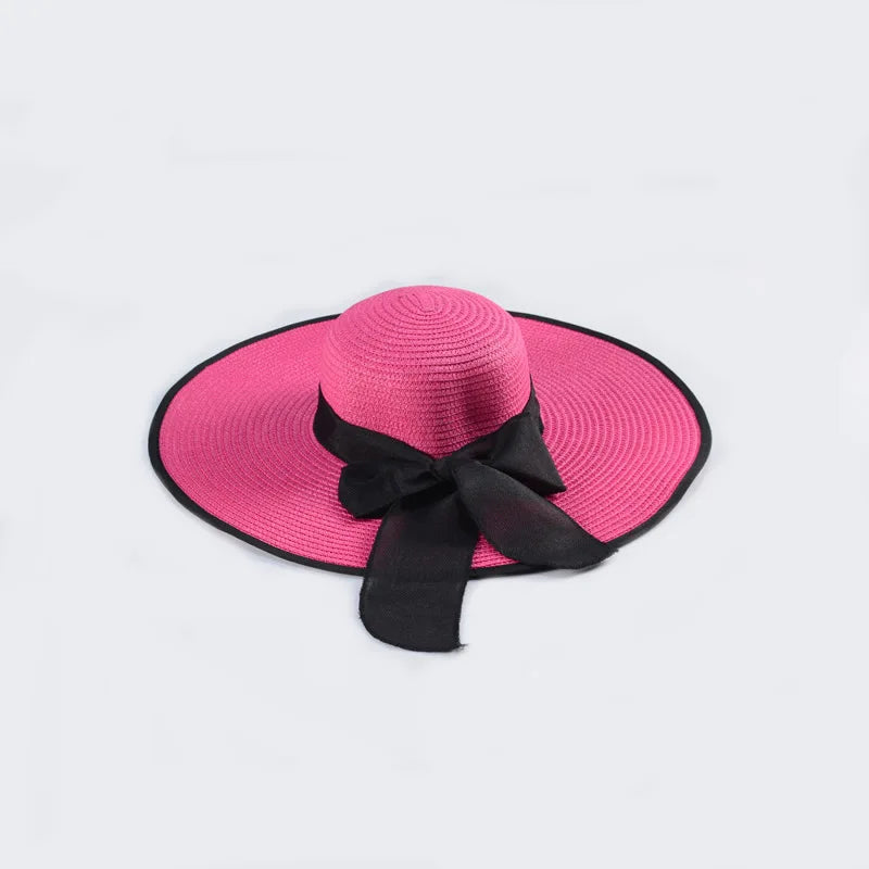 Foldable Wide Brim Sun Hat | UV Protection Straw Hat for Summer YNOM cornerstore