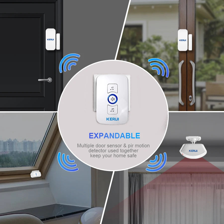 The SafeChime Wireless Door & Window Entry Alarm | Instant Chime Alert