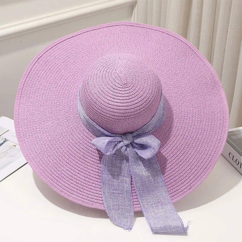 Foldable Wide Brim Sun Hat | UV Protection Straw Hat for Summer YNOM cornerstore
