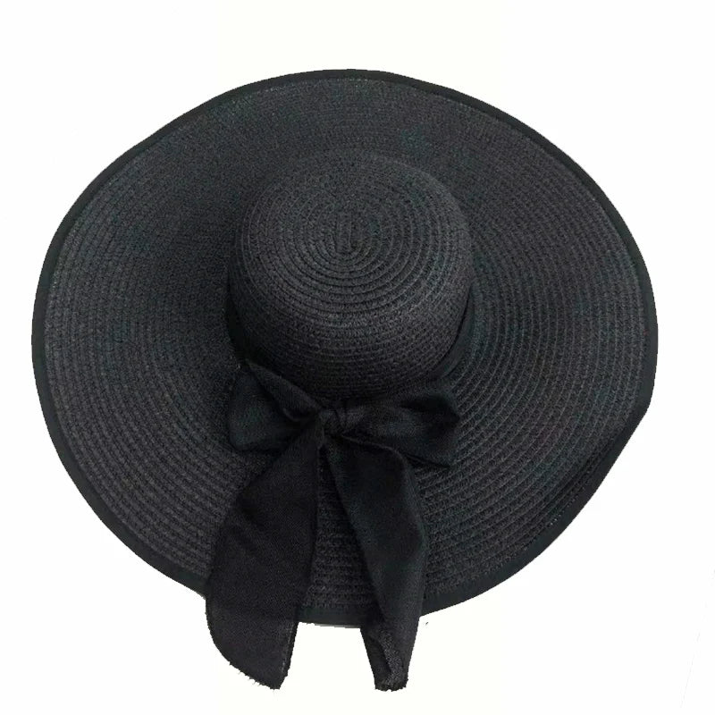 Foldable Wide Brim Sun Hat | UV Protection Straw Hat for Summer YNOM cornerstore