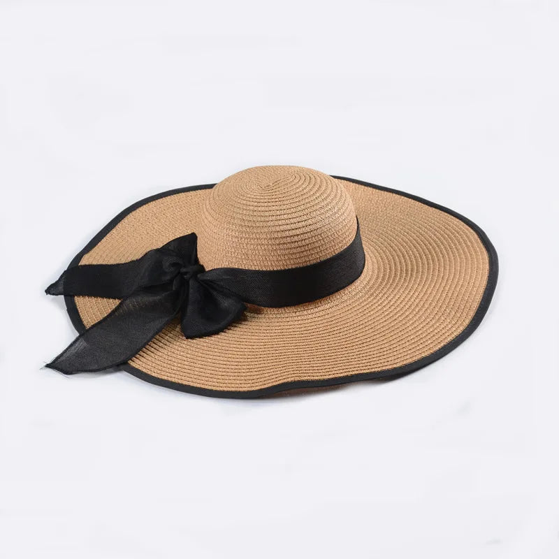 Foldable Wide Brim Sun Hat | UV Protection Straw Hat for Summer YNOM cornerstore
