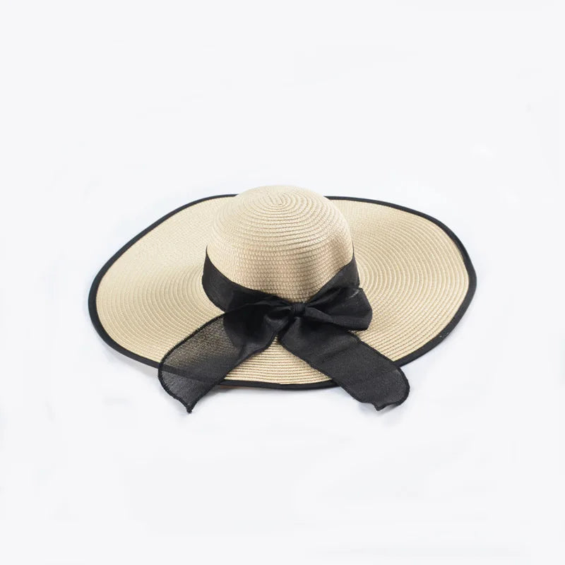 Foldable Wide Brim Sun Hat | UV Protection Straw Hat for Summer YNOM cornerstore