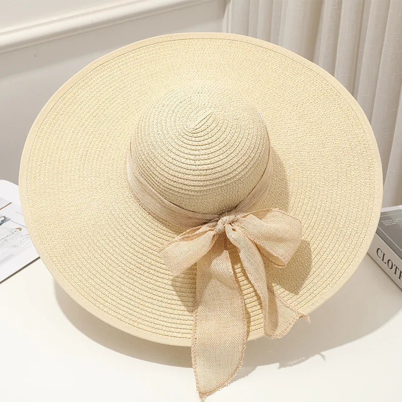 Foldable Wide Brim Sun Hat | UV Protection Straw Hat for Summer YNOM cornerstore