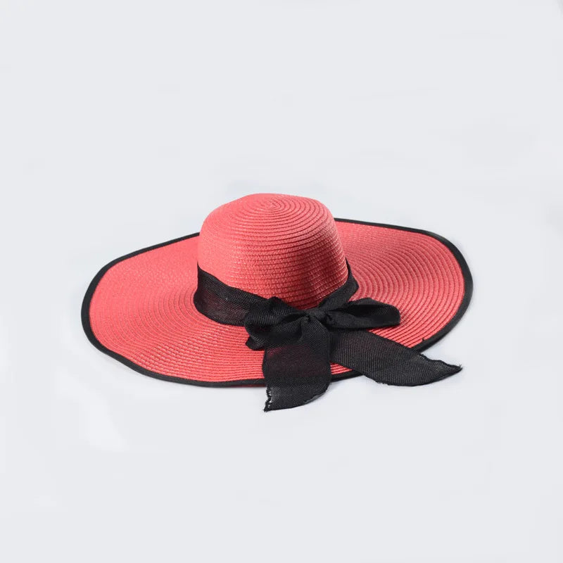 Foldable Wide Brim Sun Hat | UV Protection Straw Hat for Summer YNOM cornerstore