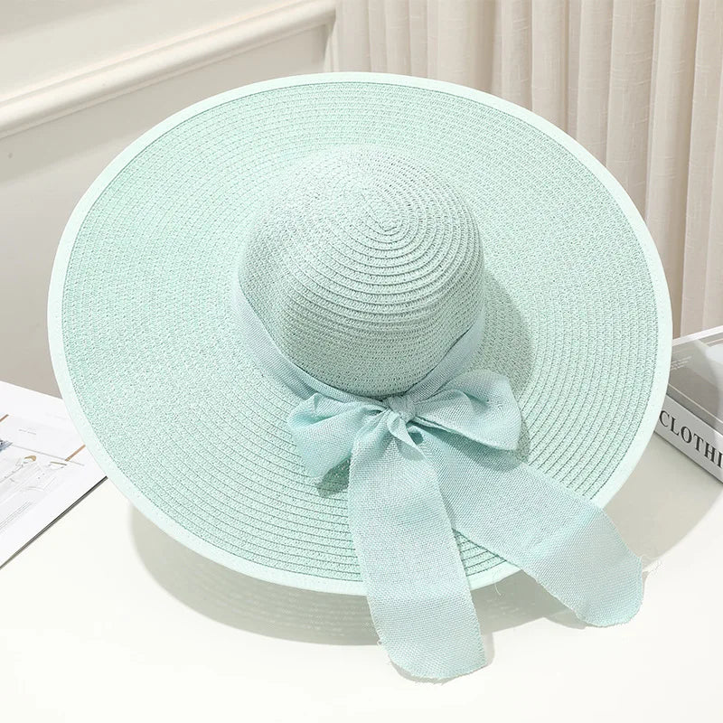 Foldable Wide Brim Sun Hat | UV Protection Straw Hat for Summer YNOM cornerstore