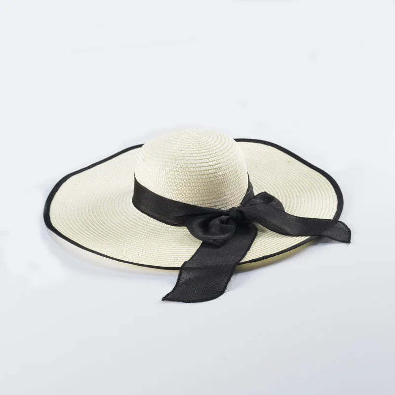 Foldable Wide Brim Sun Hat | UV Protection Straw Hat for Summer YNOM cornerstore