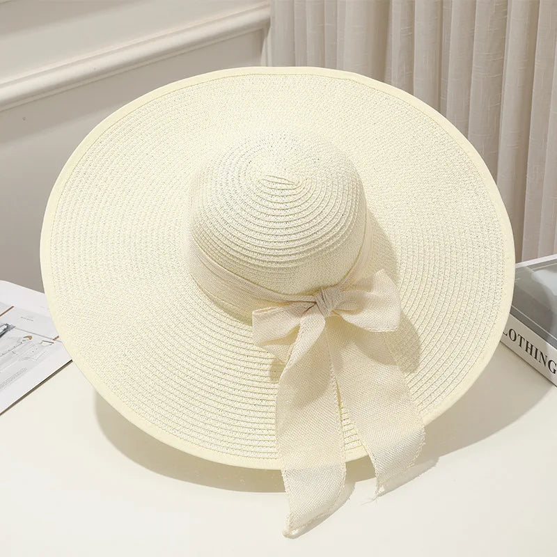 Foldable Wide Brim Sun Hat | UV Protection Straw Hat for Summer YNOM cornerstore