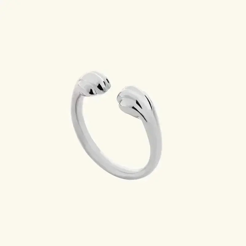 PawEmbrace "Hugging Paws" Ring | A Symbol of Unconditional Pet Love Rainbow Girl Jewelry Store