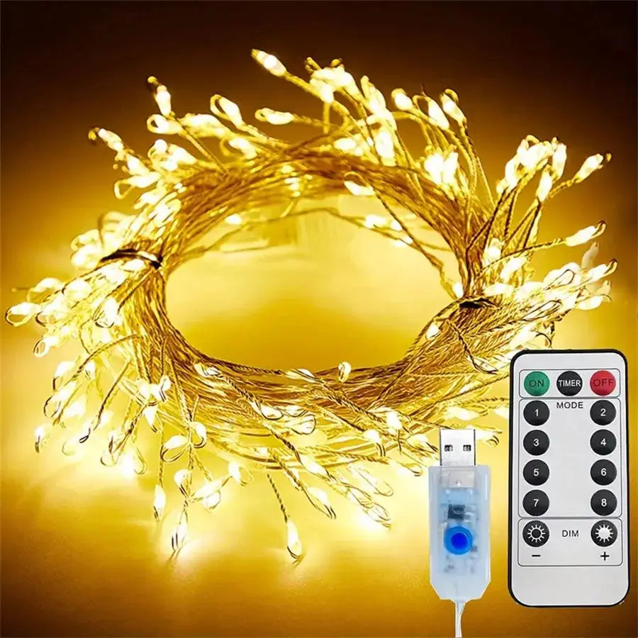 Glow Festive Firecracker LED Lights | Waterproof & Bendable Copper Wire Shop1104335818 Store
