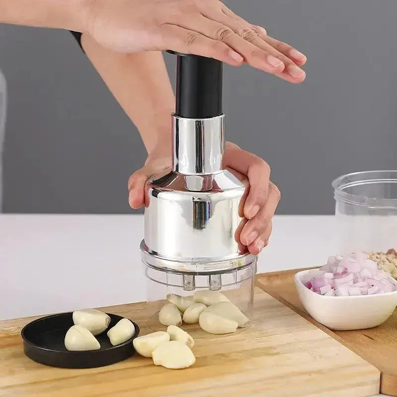 QuickChop – Stainless Steel Hand-Press Veggie Cutter for Effortless Meal Prep FPX Certification Flagship Store