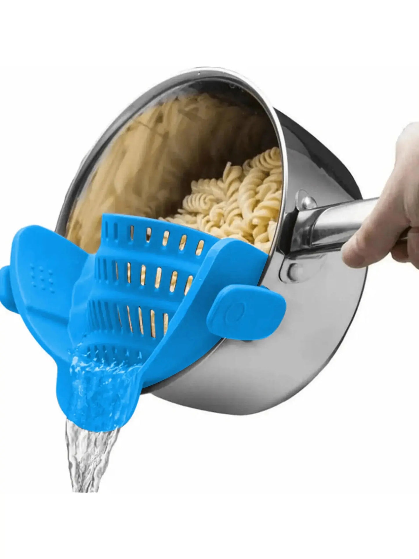 StrainWise Clip-On Silicone Strainer | The Hands-Free Draining Hack - YNOM
