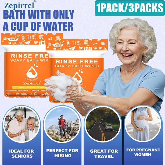 FreshEase Rinse-Free Bath Wipes | XL Body Cleansing for Travel & Care - YNOM cornerstore