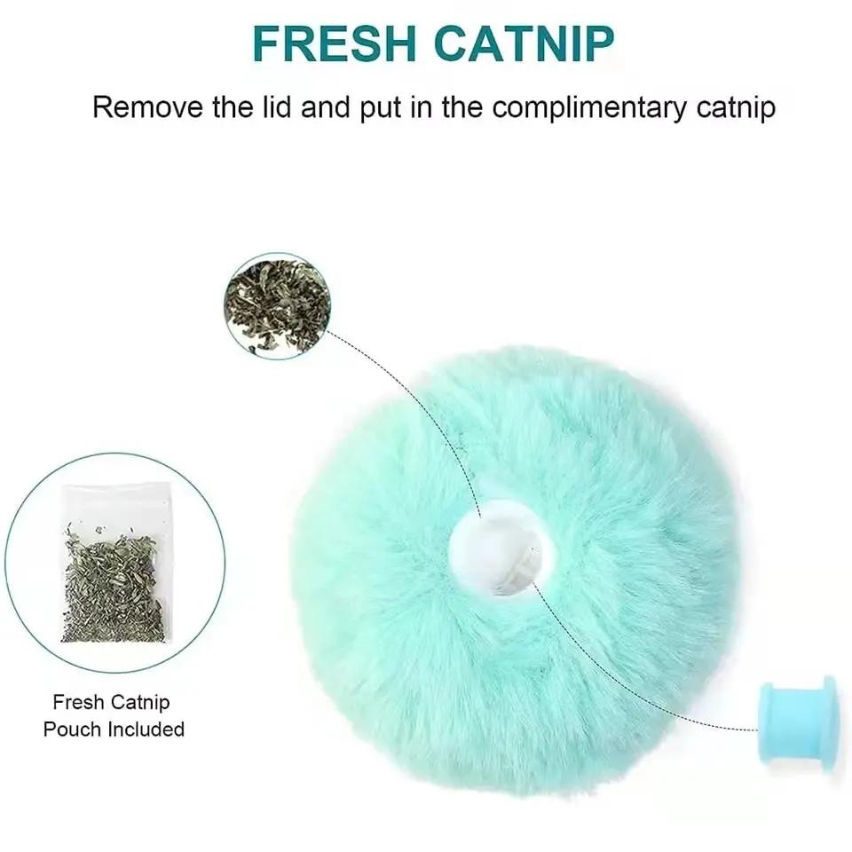 🐾 Smart Cat Toy Ball – Interactive Plush with Real Animal Sounds & Catnip Feature Stone's Store