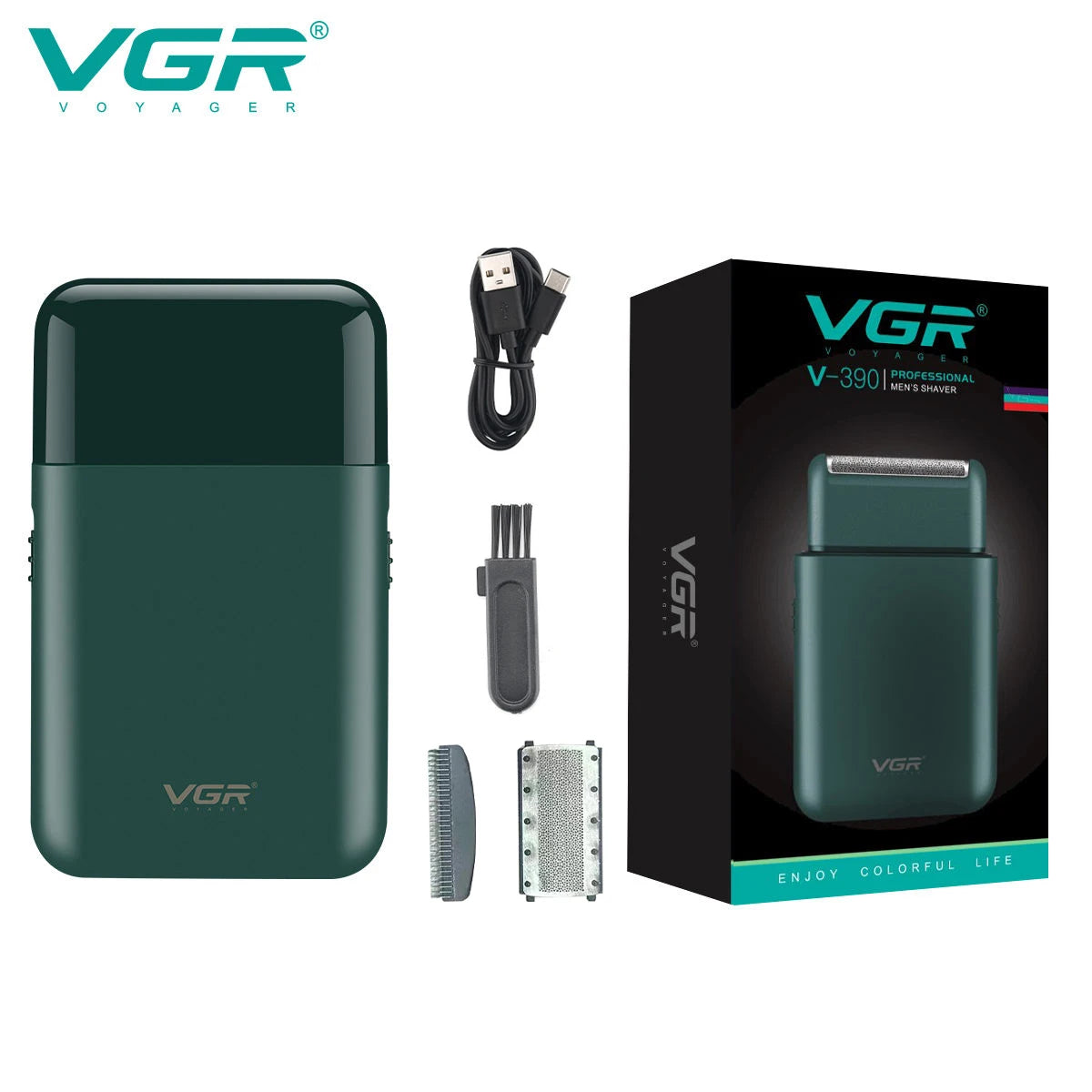 GroomGo V-390 Pocket Shaver | USB-Rechargeable & Cordless Foil Razor YNOM cornerstore