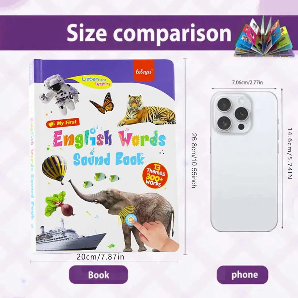 WordWhiz – 300+ Interactive English Sound Board for Kids | Fun, Screen-Free Language Learning Toy HEYHEY Worldwide Dropshipping Store