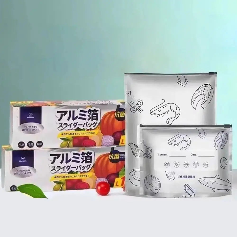 FreshLock Reusable Food Storage Bags | Airtight & Leakproof Foil Pouches for Lunch & Leftovers Digital & Stationery Store