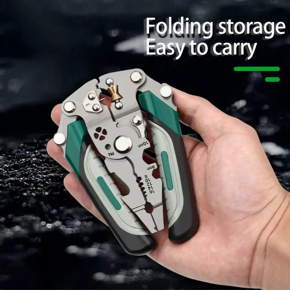 SmartFold 5-in-1 Wire Stripper & Crimper | Foldable Multi-Tool HOOFUN Factory Store