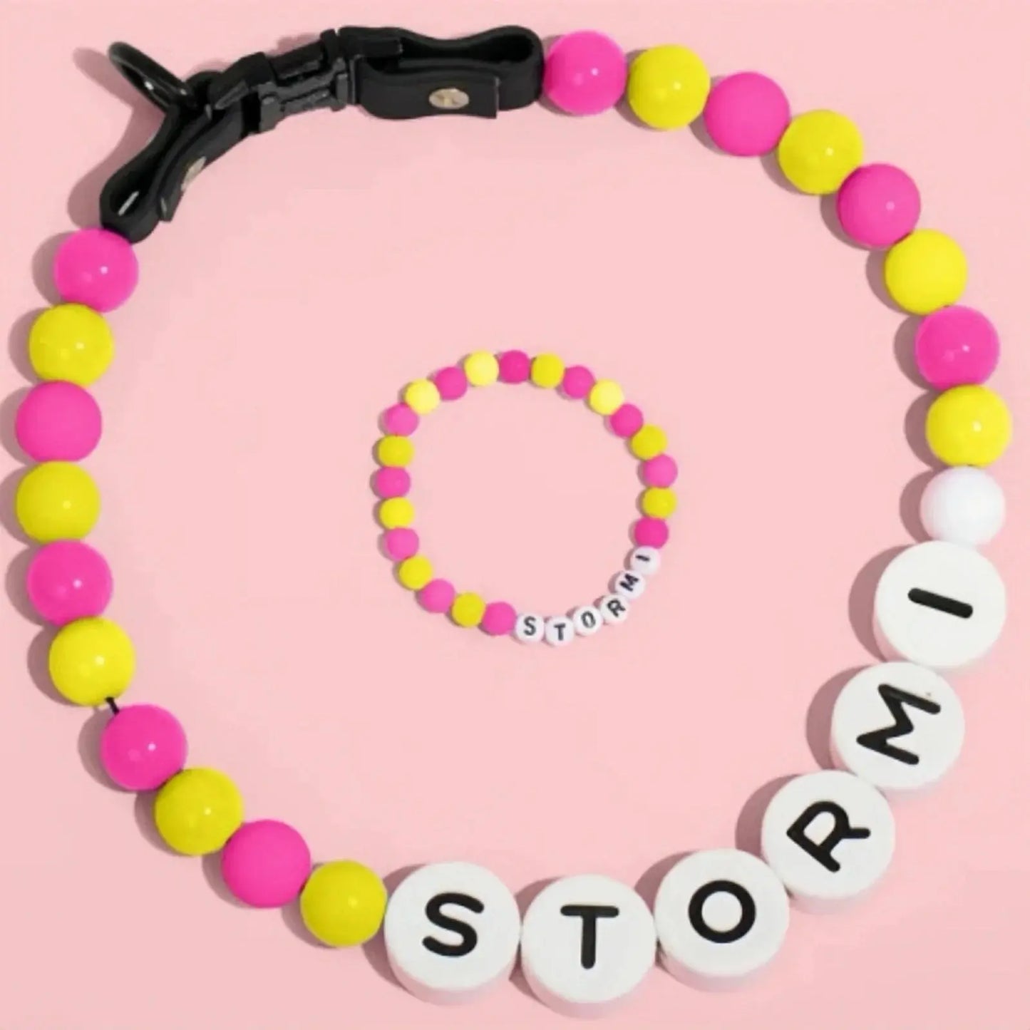 PawBond Custom Engraved Collar & Matching Bracelet Set - YNOM