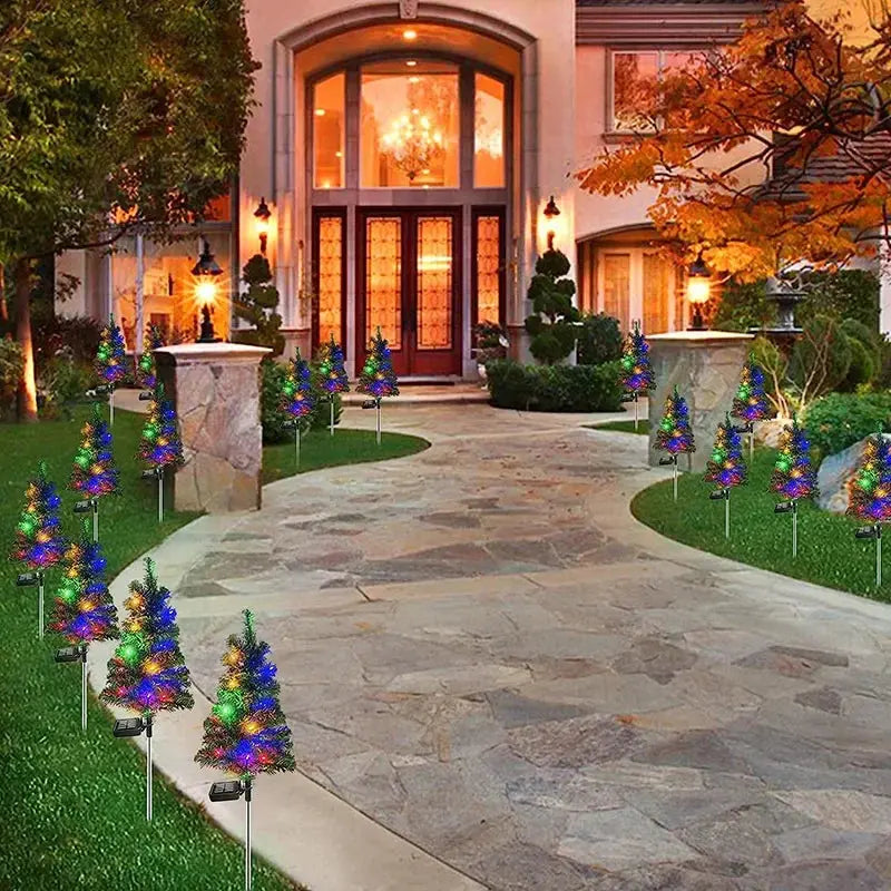 MerryRay Solar Christmas Tree Path Lights | Set of 2 - YNOM