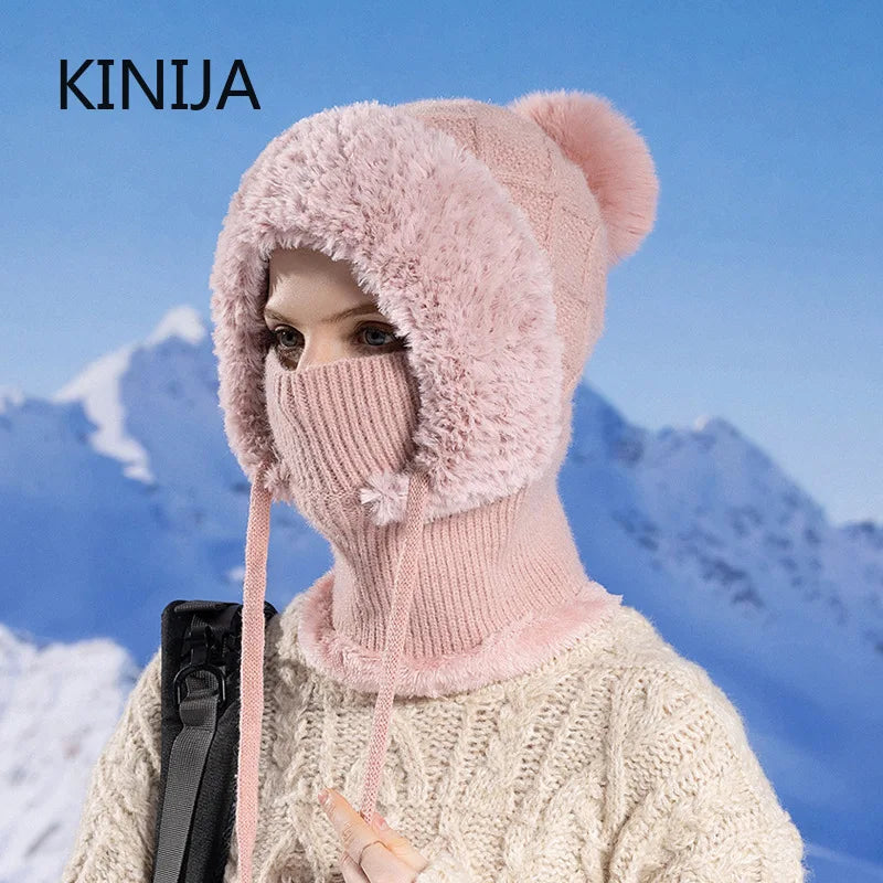 CozyChic 3-in-1 Winter Beanie, Scarf & Mask Set Stone's Store