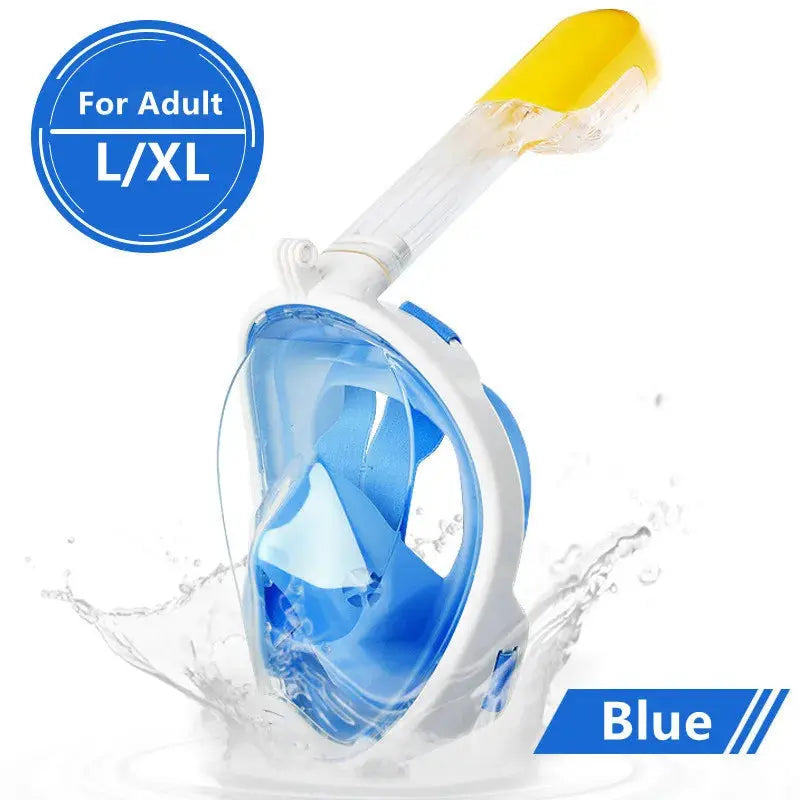 AquaVision 180° Full Face Snorkel Mask | Anti-Fog & Easy-Breathe Design XIAOTERR Store