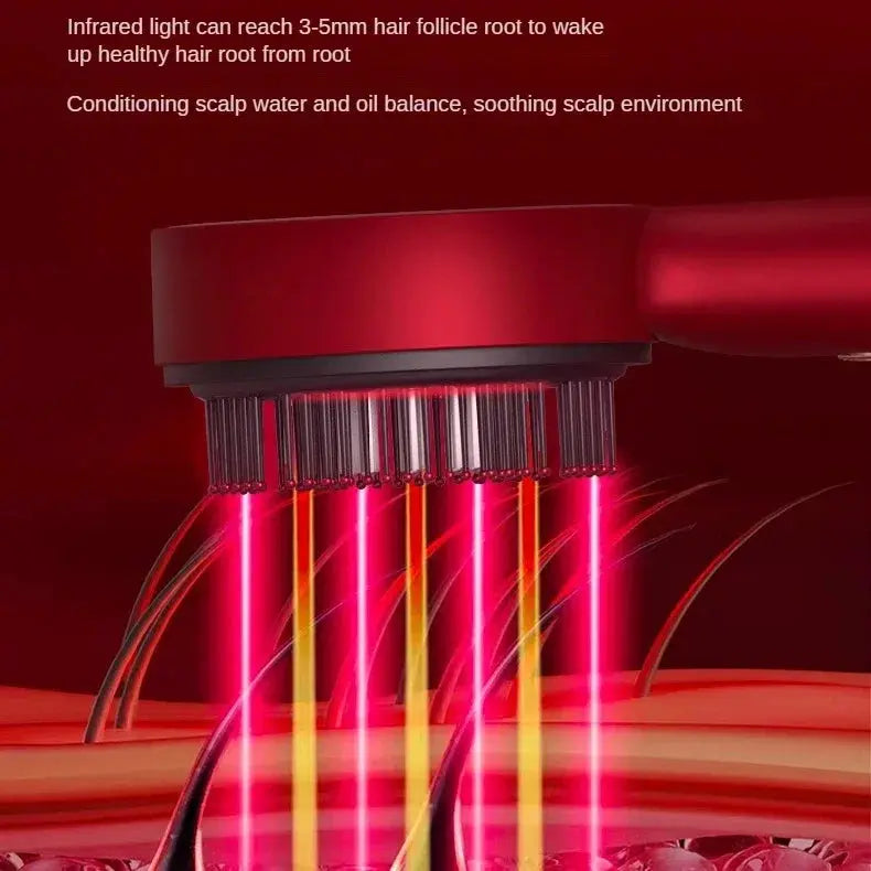 FolliGlow 3-in-1 Hair Growth Comb | Red Light Therapy & Scalp Massager Stone's Store