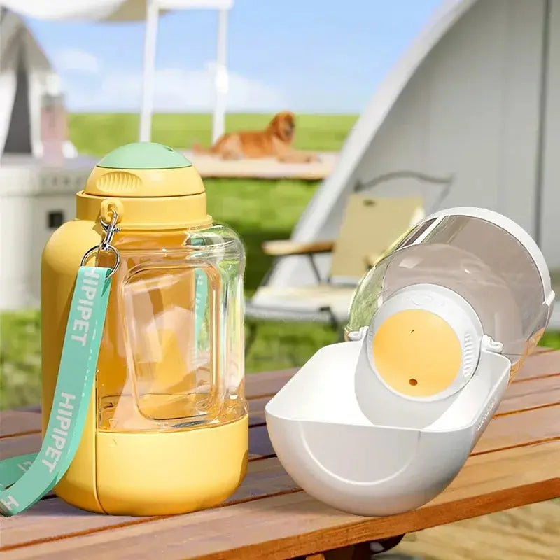 PawHydrate 2-in-1 Pet Travel Bottle | For Water & Food On-the-Go Keke Meng Pet Products Store