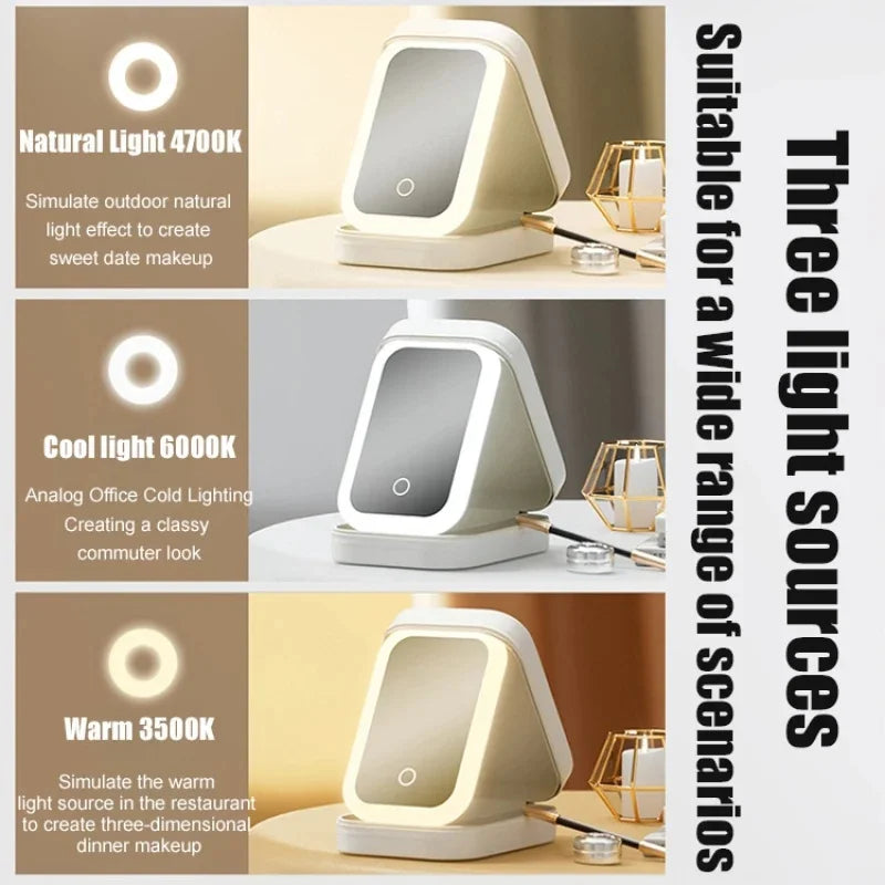 The GlamGlow LED Mirror Makeup Case | Travel Organizer Bag - YNOM cornerstore