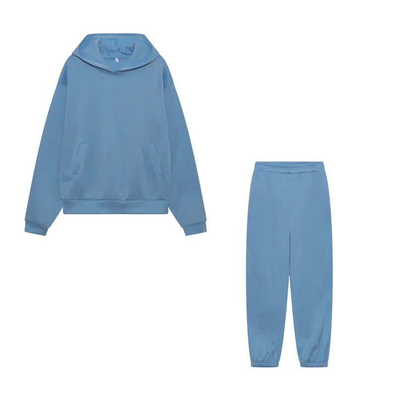 AuraLounge Cloud-Soft Oversized Hoodie & Pant Set Stone's Store