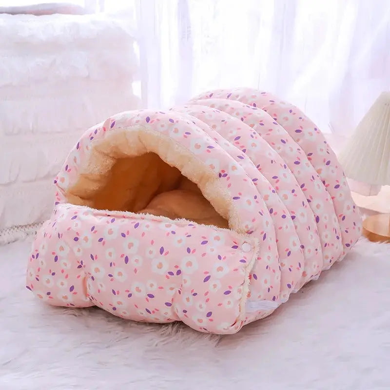 PurrNest 360 | Washable & Enclosed Cat Bed for Year-Round Comfort QiuQiu Petty Store
