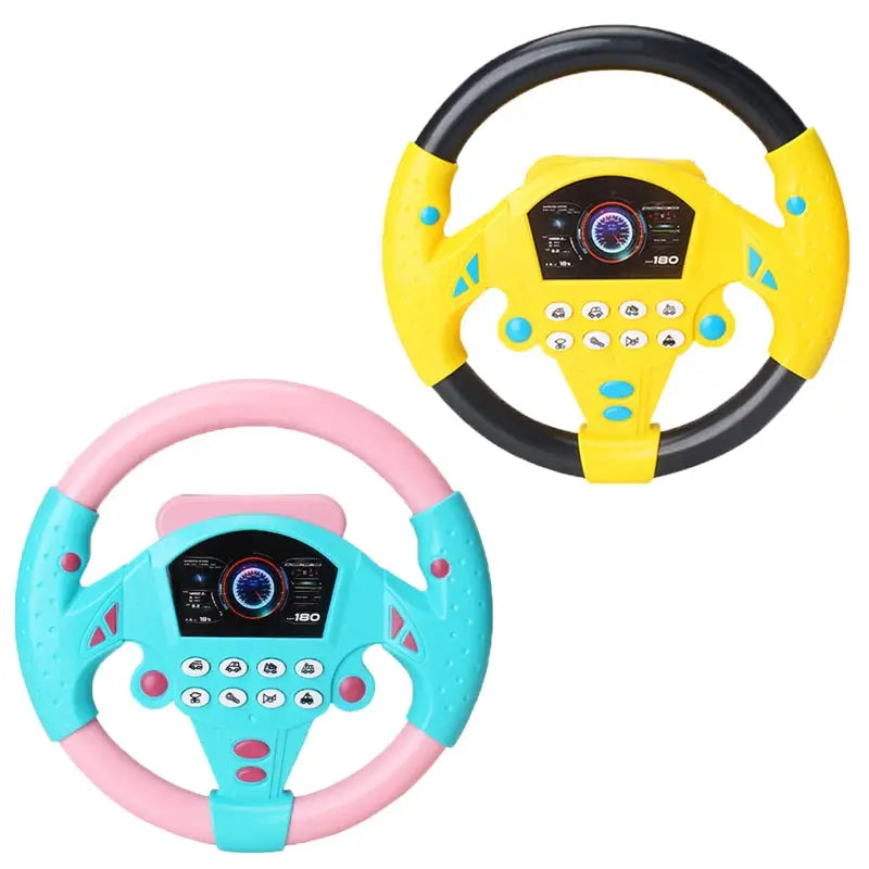 DriveLearn Interactive Steering Wheel Toy | Educational & Musical Driving Fun 3 Yuan Store