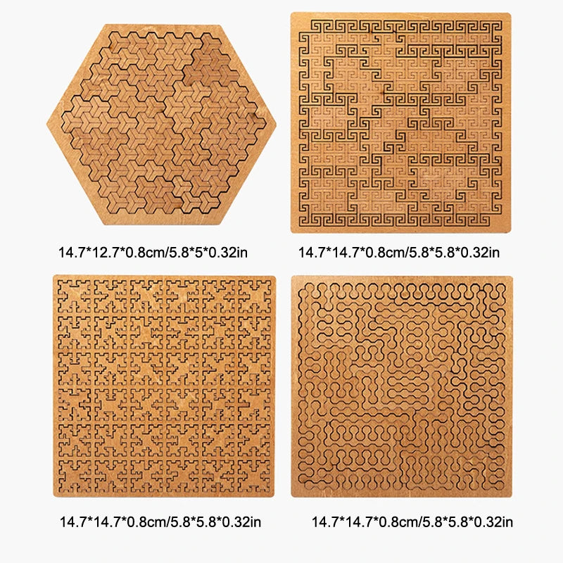 BrainBloom - The Wooden Fractal Puzzle That Calms Your Mind & Sharpens Your Focus - YNOM cornerstore