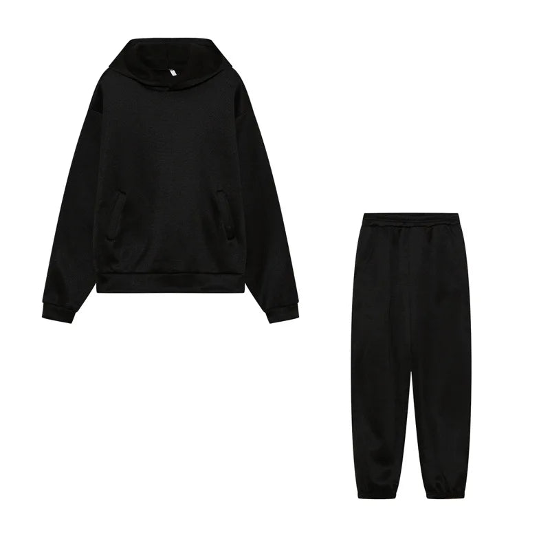AuraLounge Cloud-Soft Oversized Hoodie & Pant Set Stone's Store