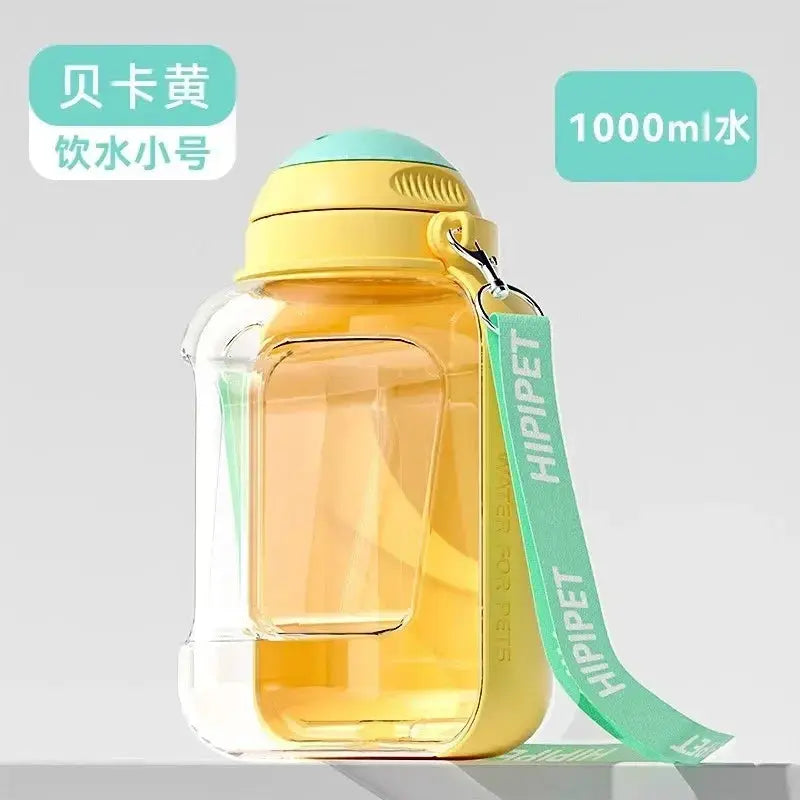 PawHydrate 2-in-1 Pet Travel Bottle | For Water & Food On-the-Go Keke Meng Pet Products Store