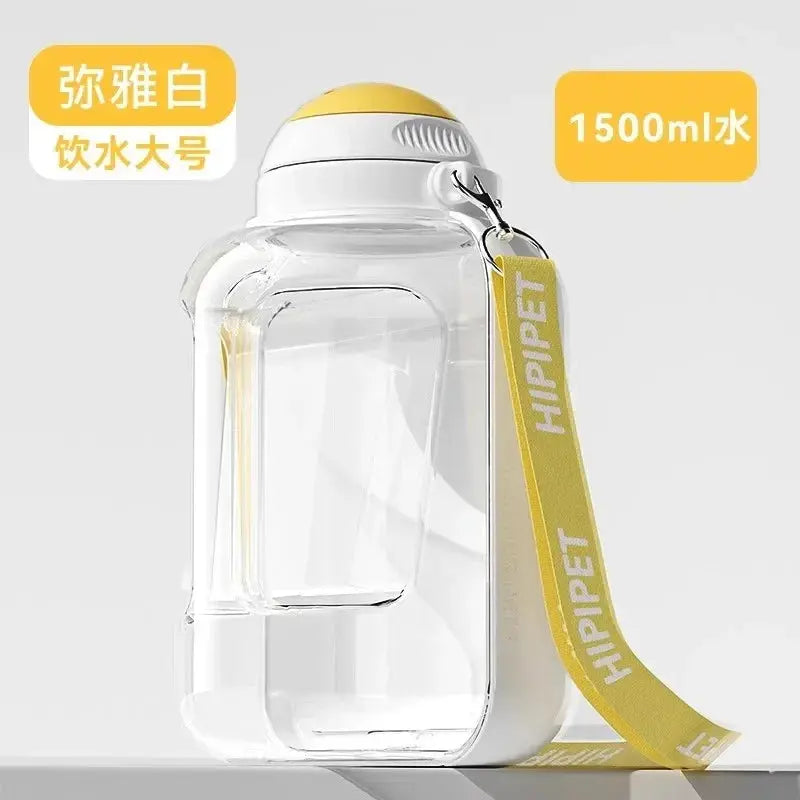 PawHydrate 2-in-1 Pet Travel Bottle | For Water & Food On-the-Go Keke Meng Pet Products Store