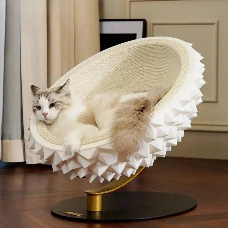 Durian Cat Scratcher Bed | A Modern 2-in-1 Scratcher & Cozy Cave Bello Pet House Store