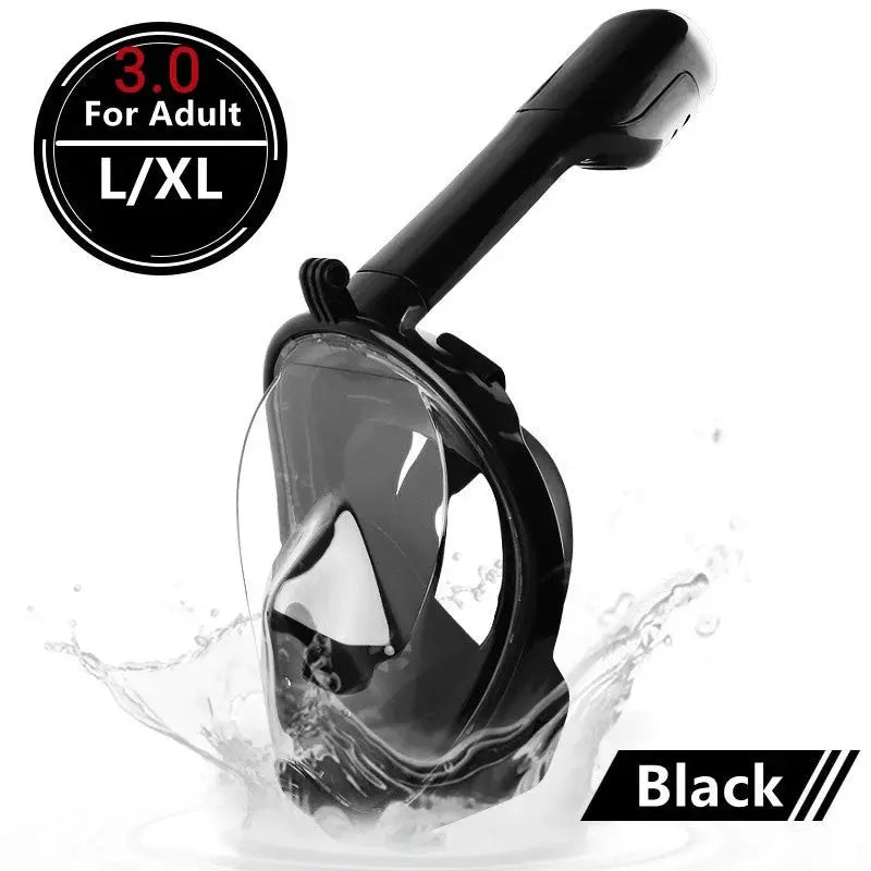 AquaVision 180° Full Face Snorkel Mask | Anti-Fog & Easy-Breathe Design XIAOTERR Store
