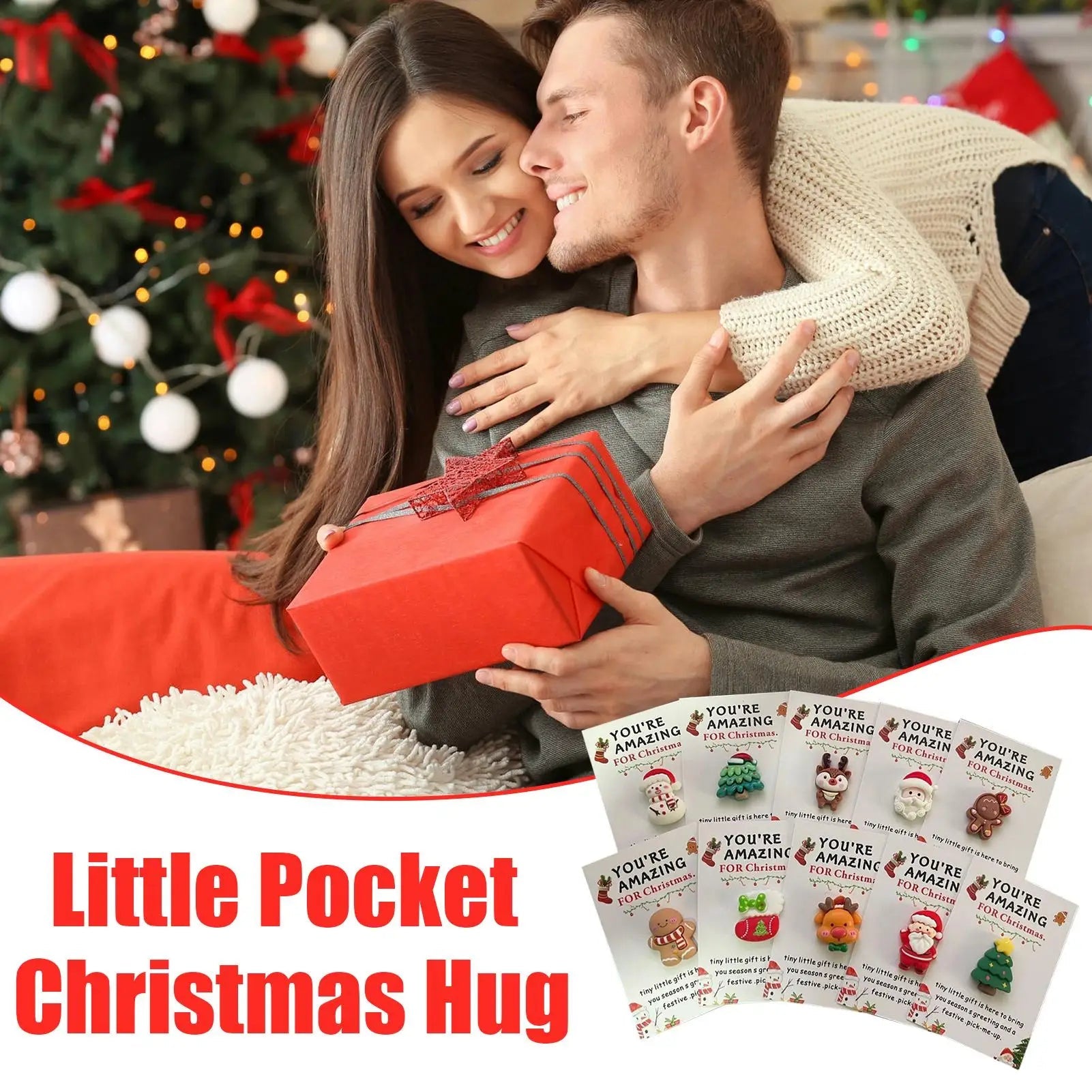 Pocket Hug Christmas Gift Set (10-Pack) | The WarmWish Token for Loved Ones Garden Party Dropshipping Store