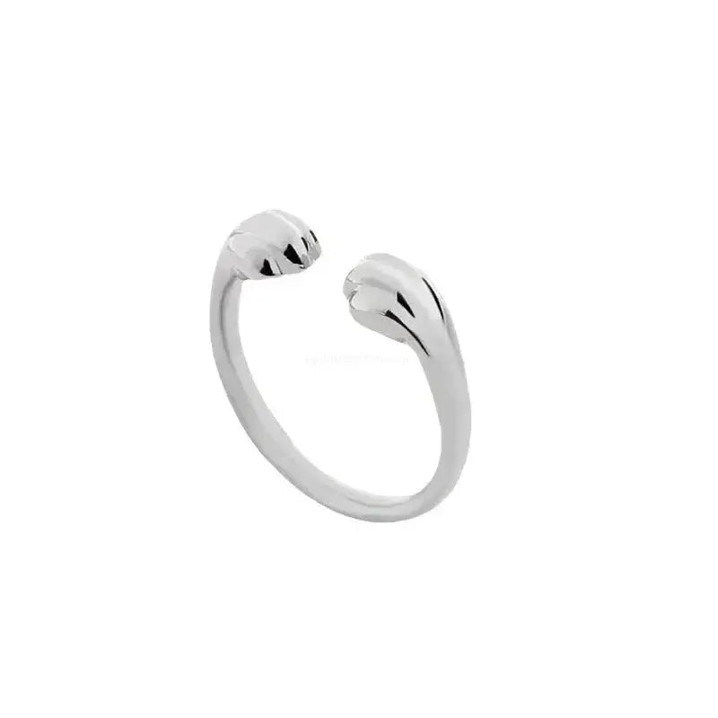 PawEmbrace "Hugging Paws" Ring | A Symbol of Unconditional Pet Love Rainbow Girl Jewelry Store